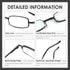 3 Pack Slim Pocket Reading Glasses for Men Women Blue Light Blocking Compact Readers Spring Hinge Metal Frame Eyeglasses with Portable Pen Clip Tu...