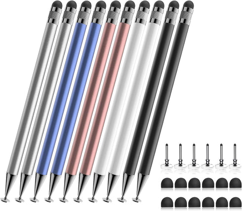 Stylus (10 Pcs),2-in-1 Stylus Pen for Touch Screen,High Precision and Sensitivity,Suitable for iPhone/ipad/Android Tablets,Compatible with All Tou...