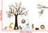 LiveGallery Cartoon Animals Wall Decals Removable Tree Wall Stickers DIY Owls Wall Art Cute Monkey Elephant Giraffe Wall Decal for Kids Boys Child...