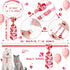 24 Pcs Valentine's Day Dog Bow Set includes 10 Pcs 4th of July Dog Bow Ties and 10 Pcs Dog Neckties, 4 Dog Bandana with Adjustable Pet Grooming Ac...