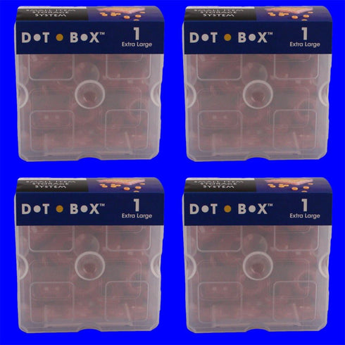 DotBox Extra Large Box - 4 pcs. Little Storage Boxes for Small Items Like Beads and Parts. Boxes Fit Inside DotBox Carrying Cases Sold Separately....