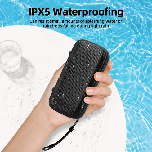 Mini Bluetooth Speaker,Portable Wireless Speakers -Loud Stereo Sound,Support TWS/AUX/TF Card,Lanyard Design for Hiking,Biking,Trip,True Wireless S...