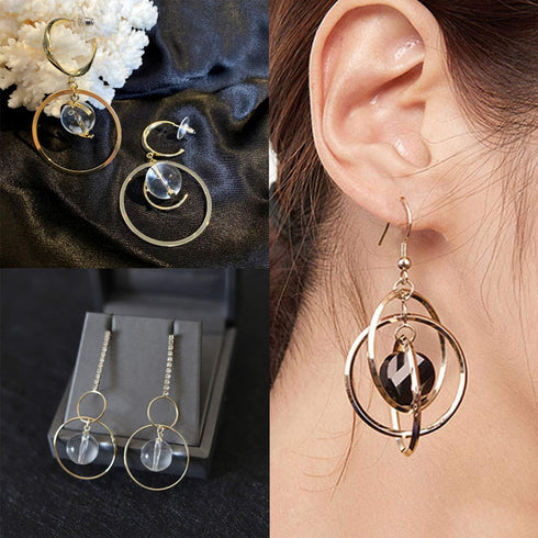 Earrings Beading Hoop,TopBine Earring Finding Round Making Hoop Earring Bulk Open Bezel Pendant Frame for DIY Jewelry Making (Round 60pcs (20/25/3...