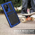 Samsung S23 Ultra Metal Bumper Silicone Case Samsung S23 Ultra Case with Stand Built-in Screen Protector Gorilla Glass Hybrid Military Shockproof ...