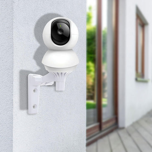 Wall Mount Compatible with TP-Link Tapo C210/ C200 and Kasa Indoor Pan EC70/ EC71/ KC410S, Adjustable Angles Bracket 180 Degree Rotation Easy to I...