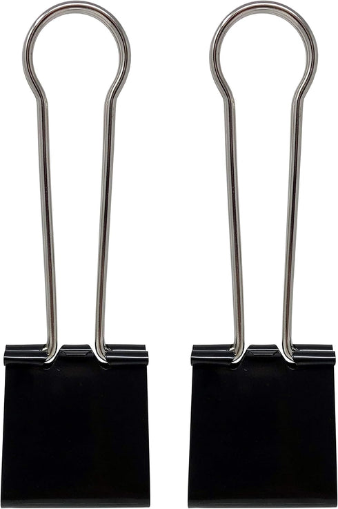 Binder Clips Super Extra Large 2-1/3in Black (2-Pack)...
