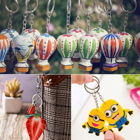 100 Pcs Swivel Snap Hook and Key Rings with Chain and Jump Rings for Keychain Lanyard DIY Jewelry Crafts Accessories(50 Pcs Lanyard Snap Hooks+50 ...