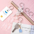 OIIKI 50Pcs Plastic Keychain Clips, Clear Acrylic Keychain Connector Snap Tabs, Card Holder for Keys Rings Office Credit Card Crafts Jewelry Makin...