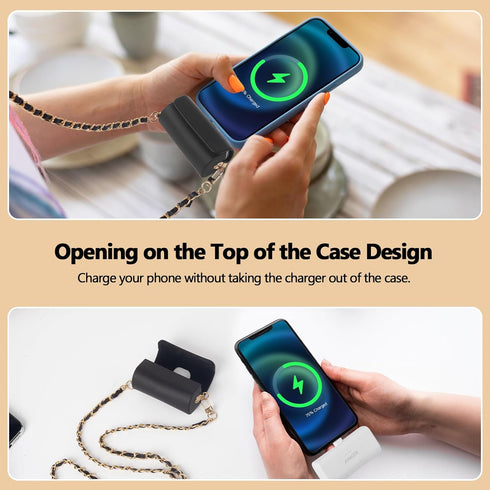 Case for iWALK LinkPod Portable Charger 3350mAh,4500mAh,4800mAh/for Anker 621 Nano Power Bank with Fashionable Chain Strap(Case Only)......