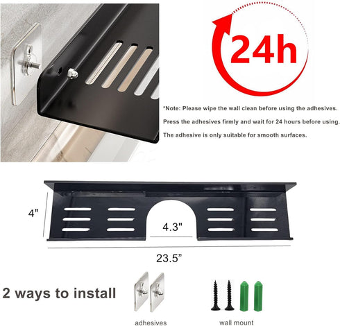 17 Inch Acrylic Bathroom Shelf Organizer Over The Faucet, Over The Sink Shelf Bathroom, Bathroom Sink Shelf Over Faucet, Bathroom Countertop Organ...