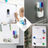 Simetufy 2pcs Magnetic Pen Holder, Magnetic Whiteboard Marker Holder, Mgnetic Pencil Holder for Refrigerator, Magnetic Pencil Holder for Locker(Wh...