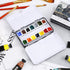 MYARTOOL Watercolor Tin Palette, Metal Empty Paint Case with 12 PCS Empty Half Pans for DIY Travel Watercolor Palette, Acrylic and Oil Painting...