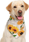Sunflower Vintage Dog Bandana Scarf Triangle Bibs Pet Accessories Cat Kerchief...