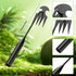 Weeding Artifact Uprooting Weeding Tool, Manganese Steel Forged Weed Puller 4 Teeth Dual Purpose Weeder, Multifunctional Hand Weeder Tool, for Eas...
