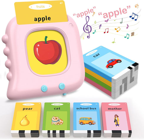 Girls Birthday Gift, 224 Sight Words Talking Flash Cards, Pocket Speech Therapy Toys for Toddlers, Montessori Learning toys 1 2 3 4 5 Year Old, Se...
