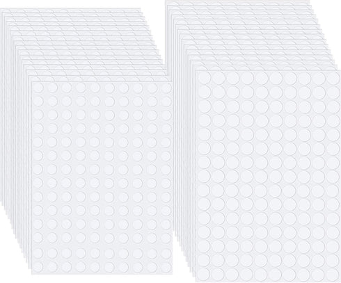 2000 Pcs Clear Double Sided Tape Stickers Transparent Round Adhesive Dots Stickers for Craft DIY Art Office Supplies (Round Dots)...