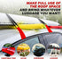 6 Rooftop Cargo Tie Down Hook Straps - Secure Any Car Roof Bag, Roof Rack Cargo Carrier, or Car Top Carrier, No Roof Rack Required, Compatible wit...