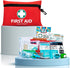 General Medi Mini First Aid Kit, 110 Piece Small First Aid Kit - Includes Emergency Foil Blanket, Scissors for Travel, Home, Office, Vehicle, Camp...