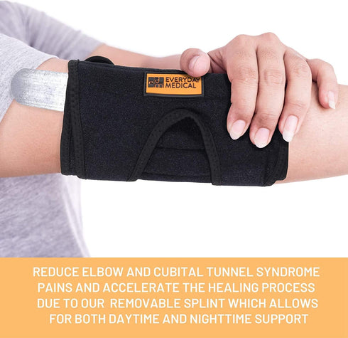 Everyday Medical Cubital Tunnel Elbow Brace for Tendonitis and Tennis Elbow For Women, Adjustable Tennis Elbow Brace For Men, Golfers Elbow Suppor...