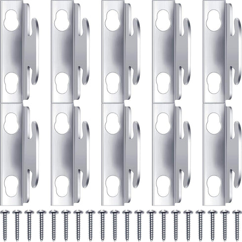 Funrous Curtain Rod Bracket Curtain Hooks Accessories Spreader Wall Bracket Hooks Adjustable Curtain Rod Sets with Screws for Home Kitchen Supplie...