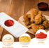 BESTonZON Ceramic Dipping Bowls, 3 Compartment Condiment Tray Hospitality Tray, Ceramic Dipping Sauce Dishes, 6 inch Dessert Platters Rectangular ...