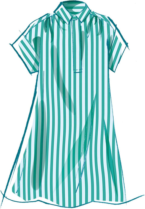 McCall's Misses' Pullover Dresses and Sash Sewing Pattern Packet, Design Code M8449, Sizes 18-20-22-24-26, Multicolor...