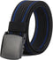 LionVII Nylon Belts Men, Breathable Web Belt with YKK Plastic Buckle Durable for Working, Trim to Fit 28-49" Waist...