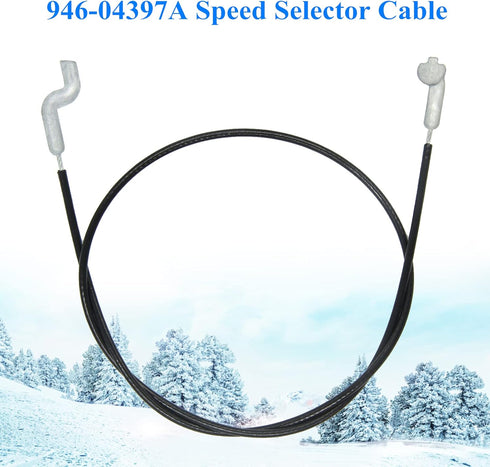 946-04397A Speed Selector Cable for MTD Craftsman Yard Machines Husky Troy-Bilt Yard Man Snowblower Snow Thrower, Replaces 746-04397 746-04397A...