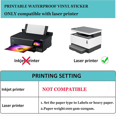 28 Sheets Holographic Cardstock Paper 250gsm/92lb, 8.5 x 11 Metallic Glitter Paper 4 Mixed Styles Printable Only Compatible with Laser Printer,Thi...