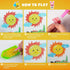 MDCGFOD 46Pcs 5D Diamond Art Stickers for Kids Kits by Numbers Cute Animals Creative Diamond Art for Kids Crafts for girls ages 6-12 Easy for Kids...