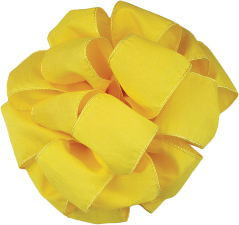 Offray Wired Edge Anisha Craft Ribbon, 2-1/2-Inch Wide by 10-Yard Spool, Yellow Chiffon...
