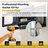 Steel Stud TV Mounting Kit, Metal Stud TV Mount Kit for Tilt & Low Profile TV, Drywall Anchors for TV Mounting Kit includes 4 Wall Anchors (1/4”) ...