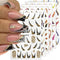 6 Sheets French Tip Nail Art Stickers 3D Self-Adhesive Gold Glitter Nail Decals Stripes Waves Lines Nail Design Stickers Acrylic Nail Art Supplies...