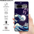 Compatible with Google Pixel 7 Case Japanese Wave Cherry Blossom Moon Pattern Phone Case for Boys Girls Aldults, Soft TPU Shockproof Anti-Scratch ...
