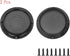 10" Universal Speaker Grille Mesh Cover, Round Decorative Ring Woofer Protection Grille Protective Cover for Cars Home Stereo DIY Accessories Blac...