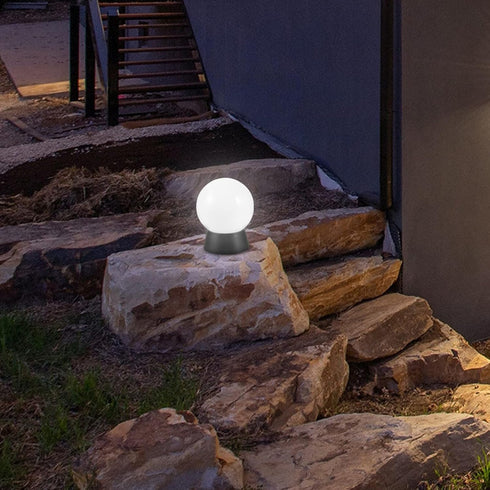 DOITOOL 1PCS Outdoor Light Fixtures Wall Mount, Ball Shaped White Exterior Wall Sconce Lamp Porch Light Fixture for Front Porch, Patio, Backyard, ...