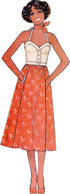 McCall's Misses' Vintage 1970's Top and Skirt Sewing Pattern Kit by Laura Ashley, Design Code M8429, Sizes 18-20-22-24-26...