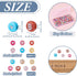 700Pcs Opaque Acrylic Bead Heart Letter Flat Round Bracelet Spacer Beads Colorful Pony Beads 6.5-7mm for DIY Necklace Keychain Jewelry Making Supp...