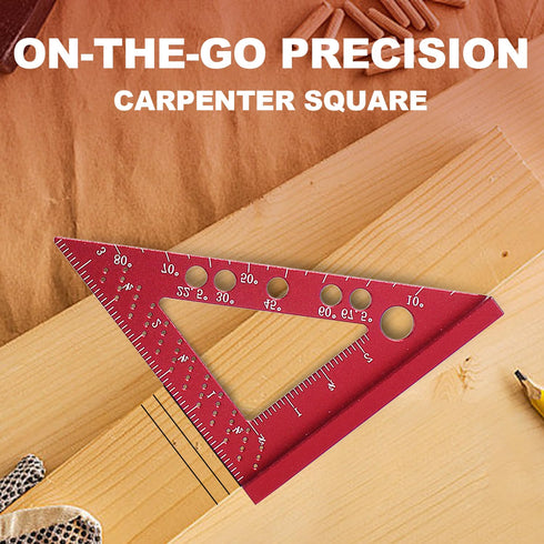 Small Carpenter Square, Woodworking Square Small, Small Triangle Square, 90 Degree Small Square Ruler, Woodworking Measuring Tool with Fixed Miter...