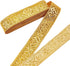 NBEADS 7.7 Yards Gold Jacquard Ribbon Trim, 1-1/4 Inch Wide Boho Woven Trim Ethnic Floral Ribbon Embroidery Polyester Flat Ribbon for DIY Craft Cl...