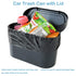 Kitbest Car Trash Can Bin with Lid, 60 pcs Trash Bags and 2 pcs Car Hooks. Mini Car Garbage Can, Dustbin Can Organizer Storage for Front Back Seat...