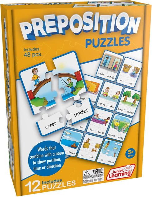 Junior Learning JL245 Preposition Puzzles, Multicolor...