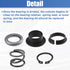 X AUTOHAUX Steering Column Upper Bearing Kit F4DZ-3517-A for Ford F-350 1992-1997 for Ford E-150 Econoline 1992-2002 for Mercury for Lincoln...