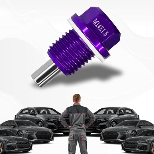M14×1.5 Car Magnetic Oil Drain Plug Removal Tool, Aluminum Alloy Oil Pan Sump Drain Nut Bolt Screw Repair Kit for Most Ford, GM, Hyundai, KIA and ...