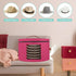 Hat Box,Hat Storage Box,Stackable Round Brim Hats Organizer Bag Container for Closet,Travel Hat Boxes for Women,Collapsible Cowboy Hat Organizer,S...