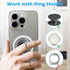 imluckies Magnetic Base Compatible with PopSocket Phone Grips and MagSafe iPhone Series Case, Removable Kindle/Phone Holder Base, Thin & Light Por...