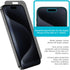 Tech Armor Privacy Screen Protector for iPhone 15 Pro Max 6.7 inch - Ballistic Tempered Glass, Anti-Spy, Case Friendly, Easy Installation, Bubble ...