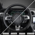 West Llama Car Steering Wheel Cover for Ford Escape,Explorer,Fusion,Focus,Bronco,Transit,Edge(Diamond Quilted - Black+Gray- Standard Size)...