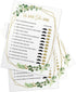 Printed Party Bridal Shower Games – He Said She Said Game with Fun Bride and Groom Trivia, Wedding Shower Activity, Botanical Greenery Theme, 50 G...