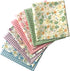 8 Pieces 18" x 22" (46cm x 56cm) Cotton 100% Floral Printed Sewing Supplies Fabric for Quilting Patchwork, DIY Craft, Scrapbooking Cloth...